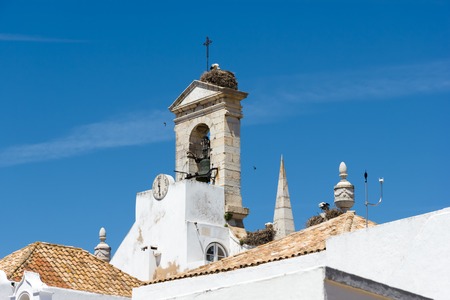 The historic church in Faro Portugal.の写真素材