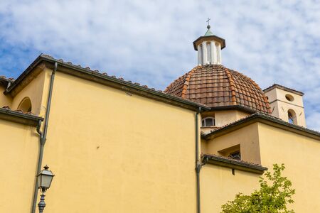 One of many churches of Lucca, Italy.の写真素材