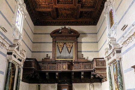 One of many churches of Lucca, Italy.の写真素材