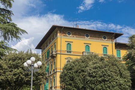 Montecatini Terme Tuscany Ital, cityscape of a famous italian spa and tourist center.の写真素材