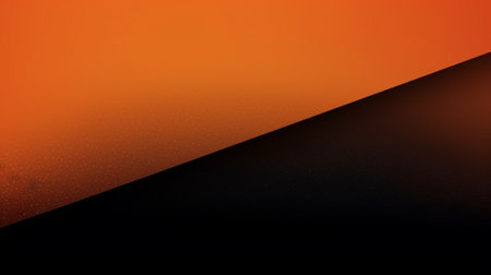 Abstract orange and black background with copy space for text or image.の写真素材