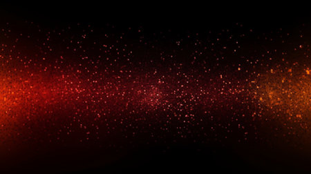 Abstract red and black background with glowing particles. Glowing particles.の写真素材