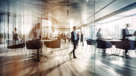 Business People Meeting Seminar Conference Presentation Concept. Blurred Imageの写真素材