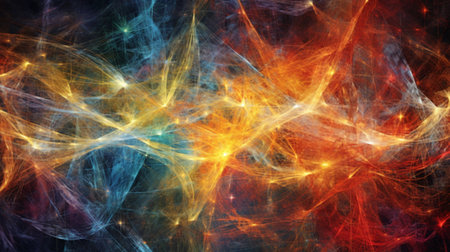 abstract fractal background a computer-generated 2D illustration, textureの素材