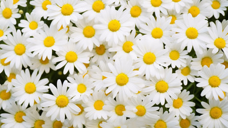 White daisies on a white background. Close-up.の写真素材
