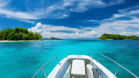 Beautiful beach at Seychelles, Praslin islandの写真素材