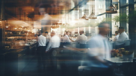 Coffee Shop Cafe Restaurant Barista Service Relaxation Lifestyle Conceptの写真素材