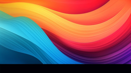 Abstract background with colorful wavy lines. Vector illustration for your design