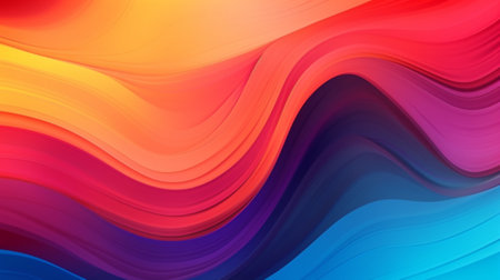 abstract colorful background with smooth lines in red, orange and blue colors