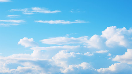 Blue sky background with tiny cloudsbe used as background.の写真素材