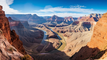 Panoramic view of the Grand Canyon National Park, Arizona, USAの素材