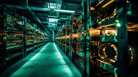 Close up of the power supply system in a factory. Industrial backgroundの素材