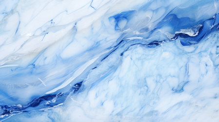 blue and white marble texture background, abstract epoxy resin painting. High resolution photo.の素材