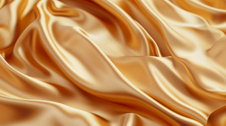 Golden satin background with some smooth lines in it (3d render)の素材
