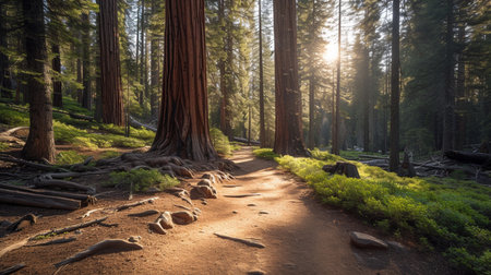 Sequoia National Park in California, United States of America.の素材