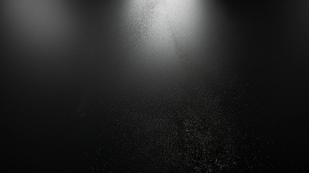 3d render of a spotlight in a dark room. Abstract backgroundの素材