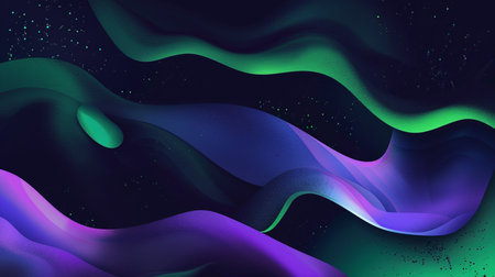 Abstract wavy background. Futuristic technology style. Vector illustration.の素材