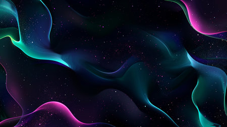 Abstract background with glowing lines. 3d rendering, 3d illustration.の素材