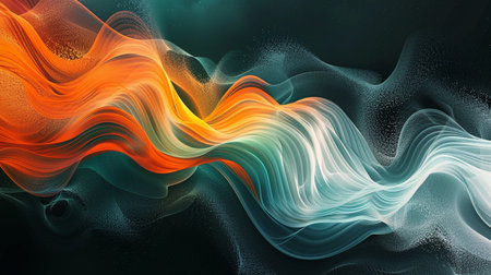 Abstract colorful background. Fantasy fractal texture. Digital art. 3D rendering.の素材