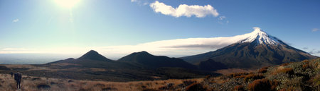 Mt Taranaki Panoramaの写真素材