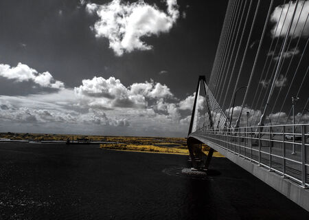 Cooper River Bridge Infraredの写真素材