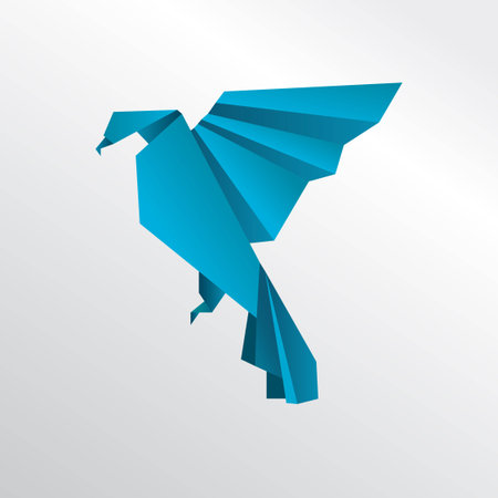 Bird origamiのイラスト素材