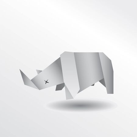 Rhino origamiのイラスト素材