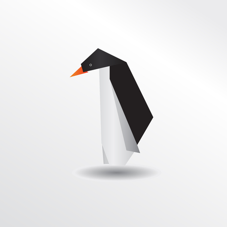Origami penguinのイラスト素材