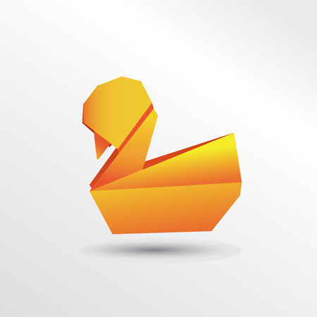 Origami duckのイラスト素材