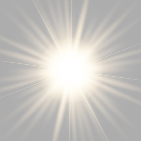 Gold glowing light burst explosion with transparent. Vector illustration for cool effect decoration with ray sparkles. Bright star. Transparent shine gradient glitter, bright flare. Glare texture.のイラスト素材