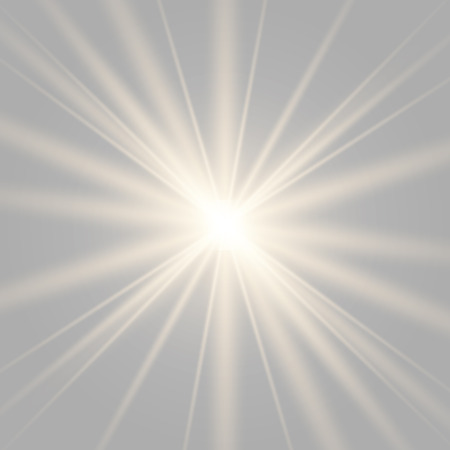 Gold glowing light burst explosion with transparent. Vector illustration for cool effect decoration with ray sparkles. Bright star. Transparent shine gradient glitter, bright flare. Glare texture.のイラスト素材