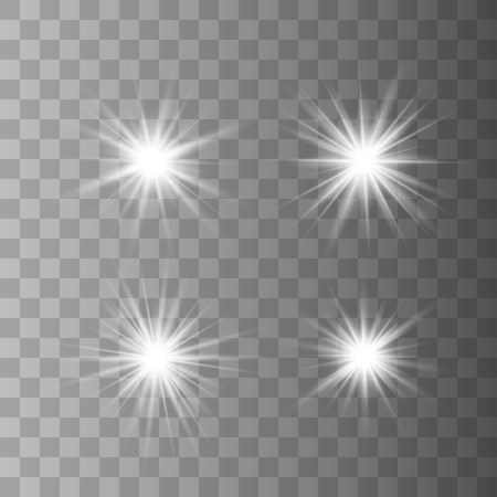 Star explodes on transparent background. Sparkling magic dust particles. Bright Star. The transparent shining sun, bright flash.のイラスト素材