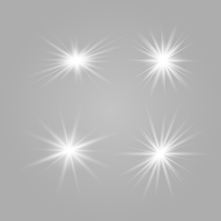 Star explodes on transparent background. Sparkling magic dust particles. Bright Star. The transparent shining sun, bright flash.のイラスト素材