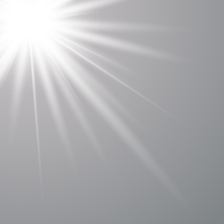 Light flare special effect with rays of light and magic sparkles. Glow transparent vector light effect set, explosion, glitter, spark, sun flash, burst.のイラスト素材
