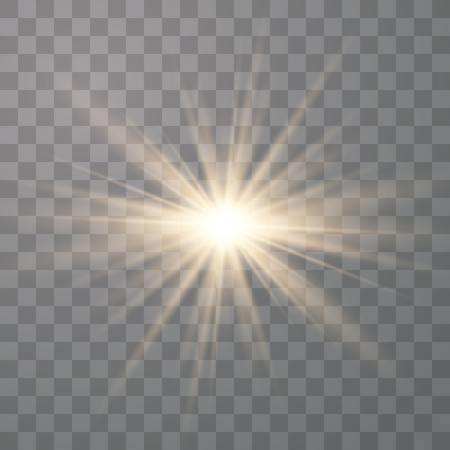Star burst with glow light effect with rays and shine particlesのイラスト素材