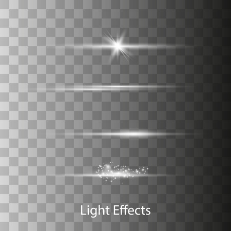 Optical lens flare light effects. stars and light flashes vector effectsのイラスト素材