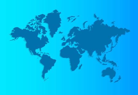 World map vector. World map template.のイラスト素材