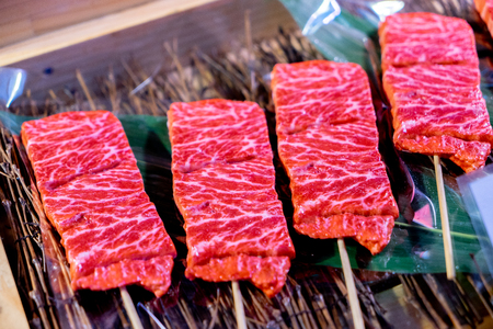 Beef wagyu A5 before grillの写真素材