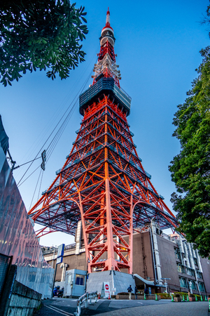 Tokyo Tower, Japan - communication and observation towerのeditorial素材