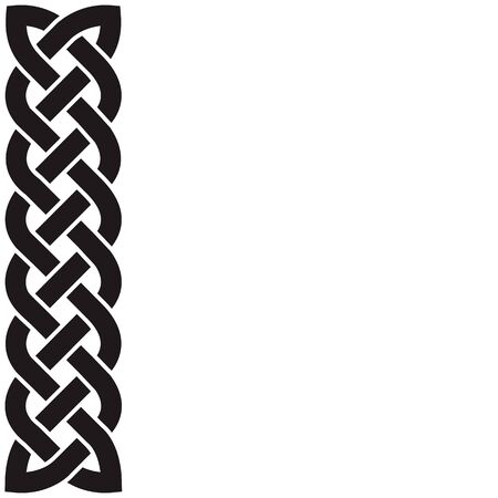 Celtic pattern in the form of the weaved braid.のイラスト素材