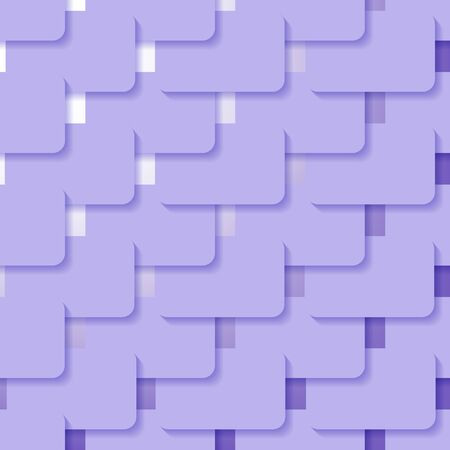 Abstract vector background made up of rectangles with rounded corners, with the effect of shadows.のイラスト素材
