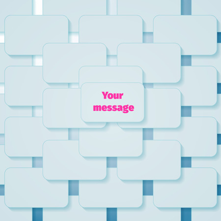 Abstract vector background made up of rectangles with rounded corners, with the effect of shadows.のイラスト素材