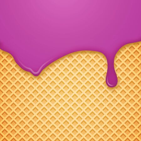 Vector Waffle Background. Vector Illustration.のイラスト素材
