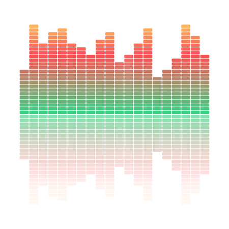Vector Music Equalizer. Vector Illustration.のイラスト素材