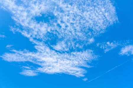 Summer sky and cloudsの写真素材