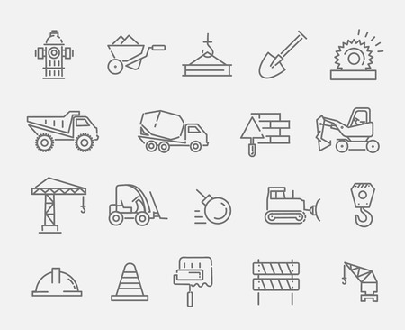 construction Icons set. construction Icons Symbol set.のイラスト素材