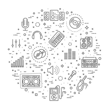 Set of vector icon graphic for Musicのイラスト素材