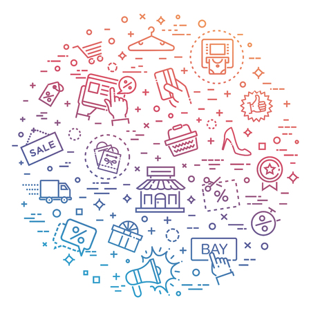 Black Friday Big Sale concept illustrationのイラスト素材