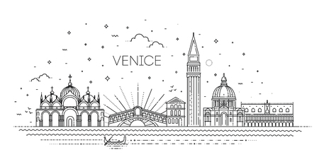 Venice city, illustrationのイラスト素材