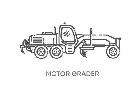 Flat Vector Icon Representing Special And Industrial Vehicleのイラスト素材